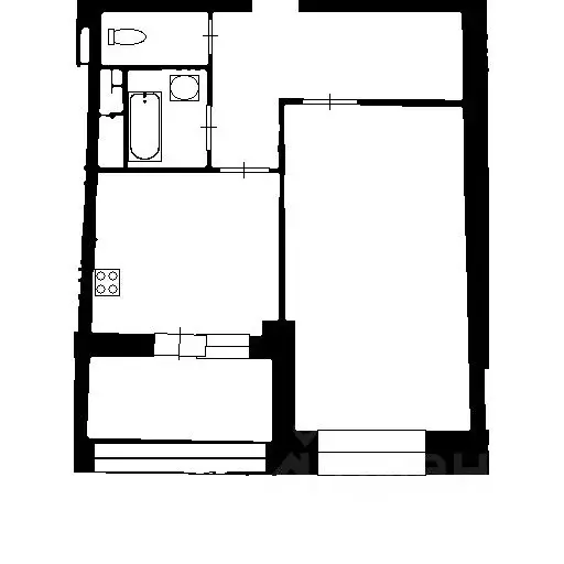 1-к кв. Санкт-Петербург Загребский бул., 9 (43.0 м) - Фото 2