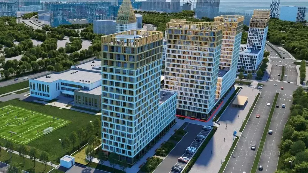 Помещение свободного назначения в Санкт-Петербург просп. Крузенштерна, ... - Фото 0