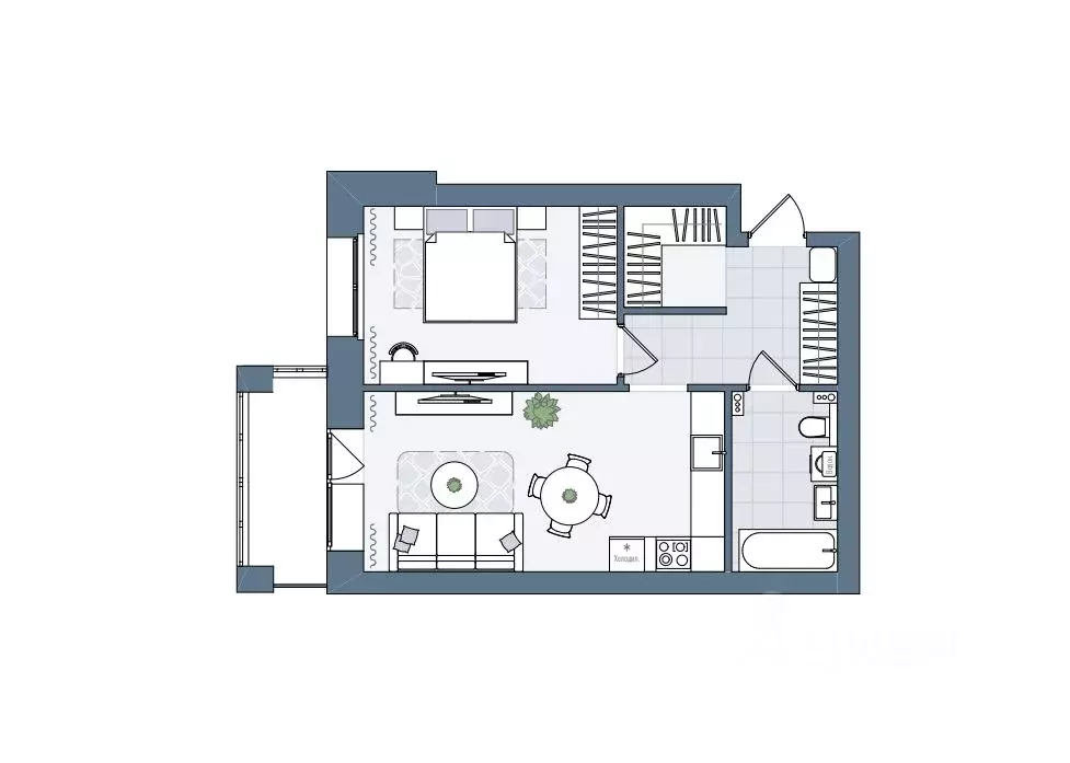 2-к кв. Кировская область, Киров городской округ, пос. Чистые Пруды ... - Фото 1