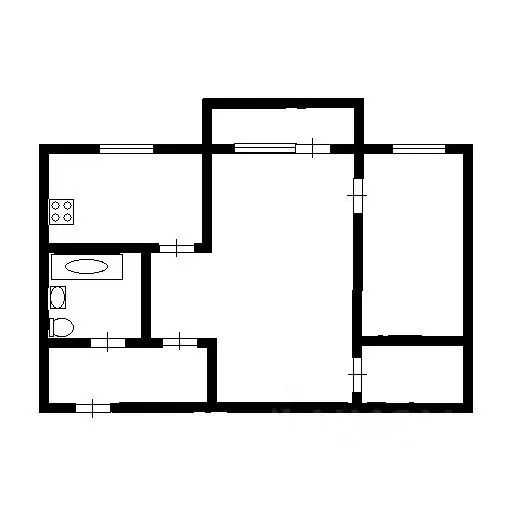 2-к кв. Кемеровская область, Кемерово ул. Юрия Смирнова, 30 (41.3 м) - Фото 1