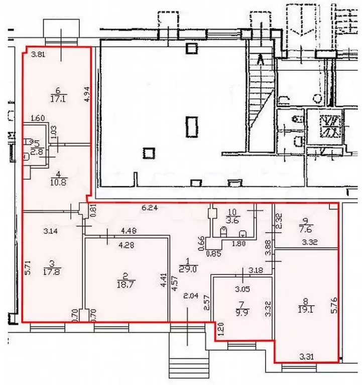 Аренда помещения в густонаселенном районе, 136.4 м - Фото 1