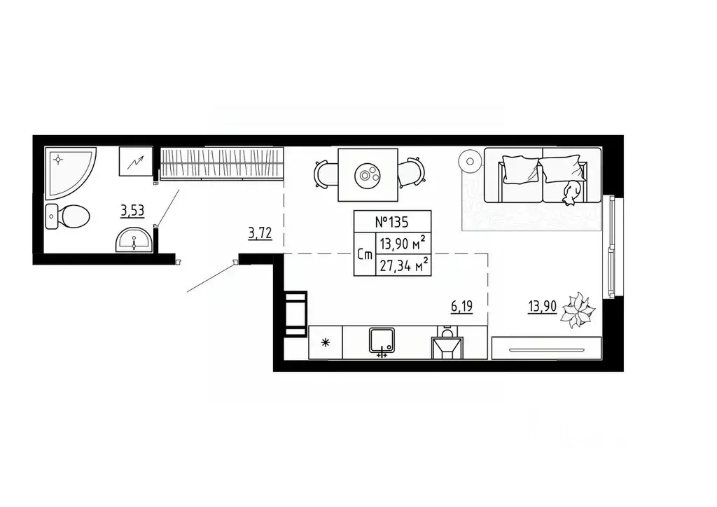 Студия Ленинградская область, Ломоносовский район, Аннинское городское ... - Фото 1