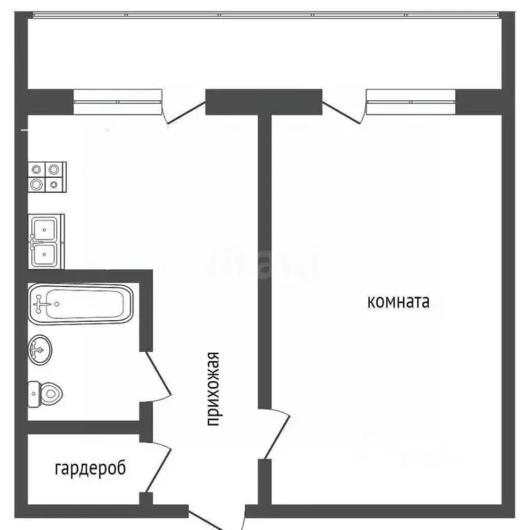 1-к кв. Московская область, Воскресенск ул. Мичурина, 15 (33.9 м) - Фото 2