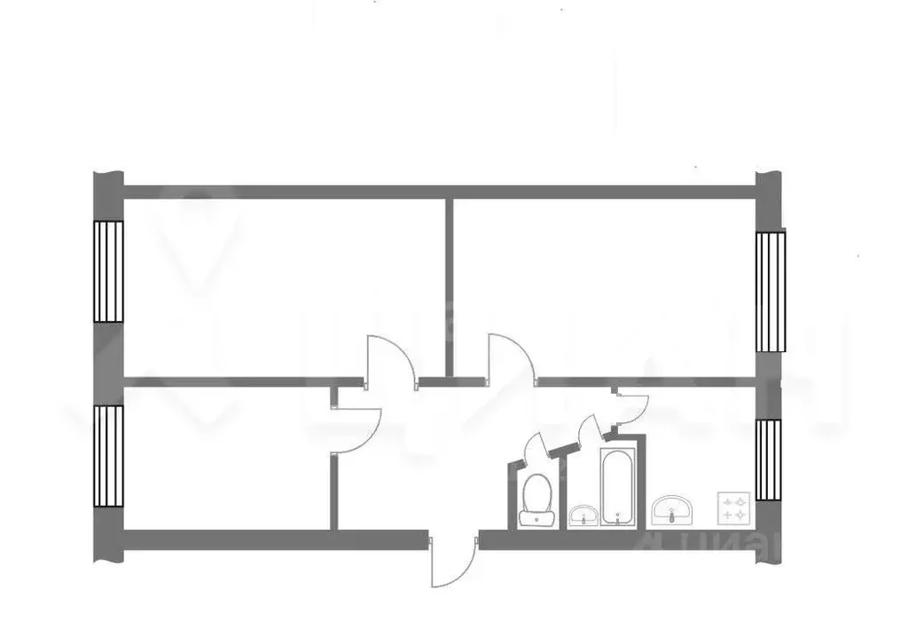 3-к кв. иркутская область, усть-илимск ул. наймушина, 18 (63.4 м) - Фото 1