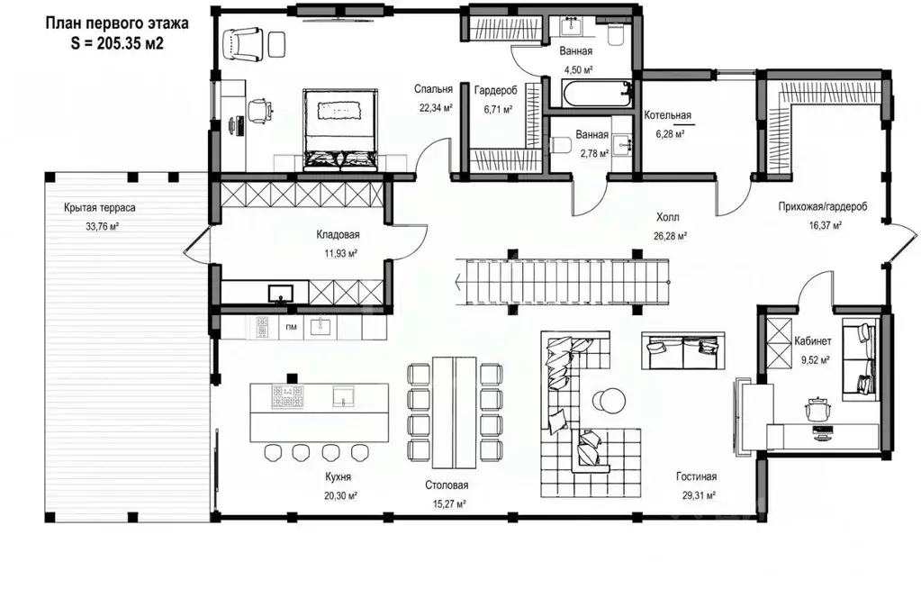 Коттедж в Рязанская область, Рязанский муниципальный округ, с. ... - Фото 2