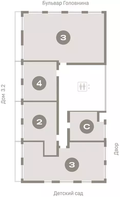 2-комнатная квартира: Санкт-Петербург, Василеостровский район, ЖК ... - Фото 2