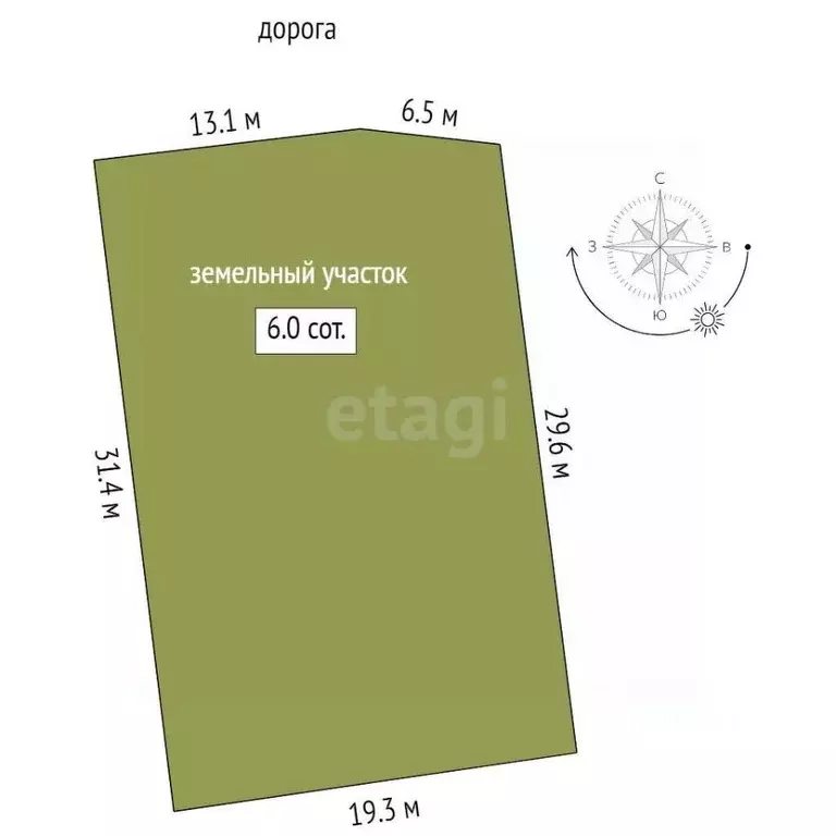 Участок в Саха (Якутия), Якутск Хомус ДСК,  (6.1 сот.) - Фото 2