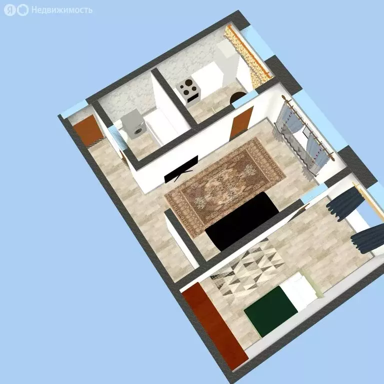 2-комнатная квартира: Черногорск, проспект Космонавтов, 29 (42.1 м) - Фото 1