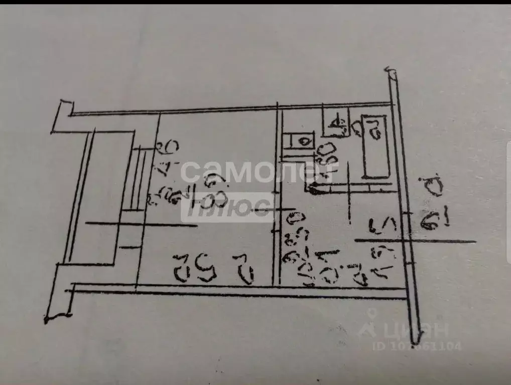 1-к кв. Липецкая область, Липецк просп. имени 60-летия СССР, 3 (16.0 ... - Фото 2