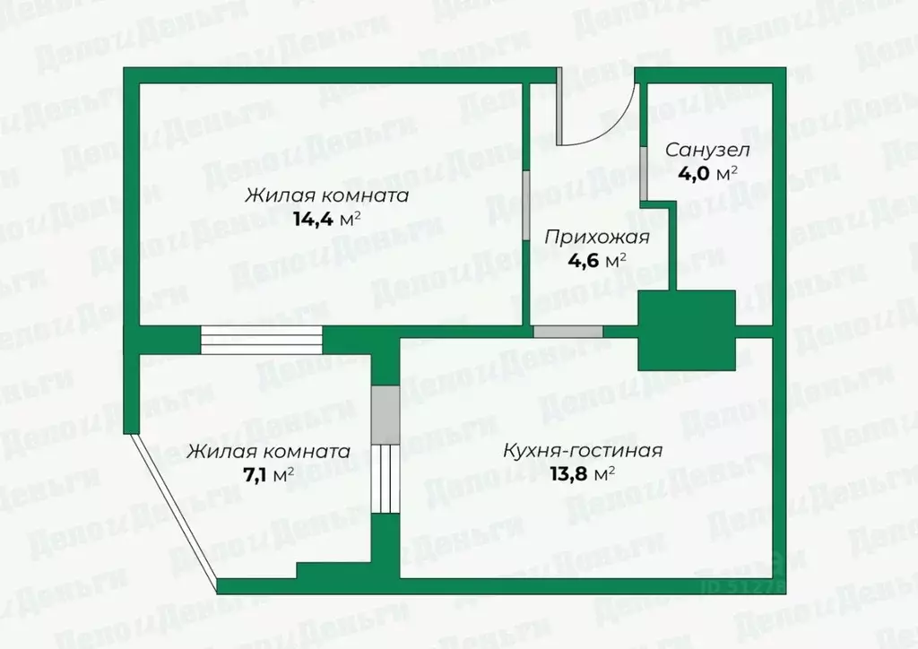 1-к кв. Кировская область, Киров ул. Чистопрудненская, 12 (40.4 м) - Фото 0