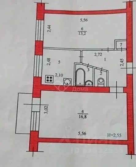 2-к кв. Волгоградская область, Волгоград Жилгородок мкр, ул. ... - Фото 2