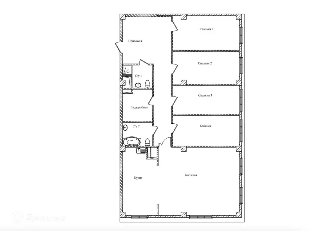 Продаётся 5-к квартира, 189.1 м - Фото 1