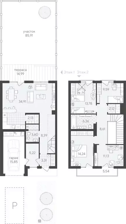 4-комнатная квартира: Тюмень, улица Фармана Салманова, 1к1 (144.78 м) - Фото 1