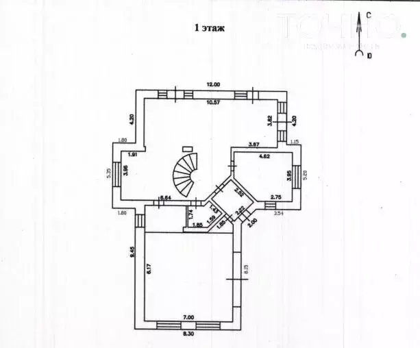 Дом в село Богословка, Лесная улица, 16 (457.6 м) - Фото 1