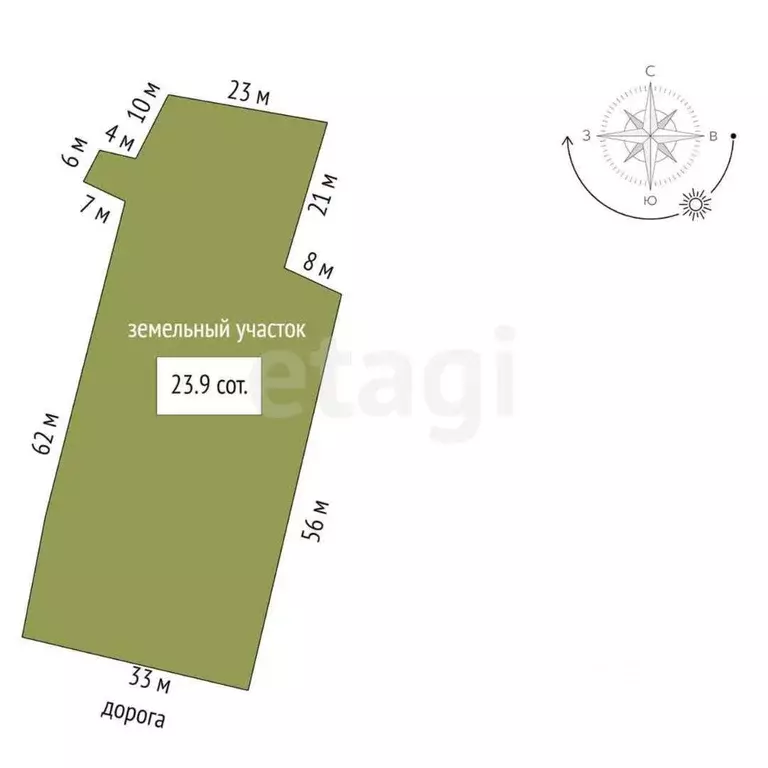 Участок в Вологодская область, Шекснинский муниципальный округ, д. ... - Фото 2