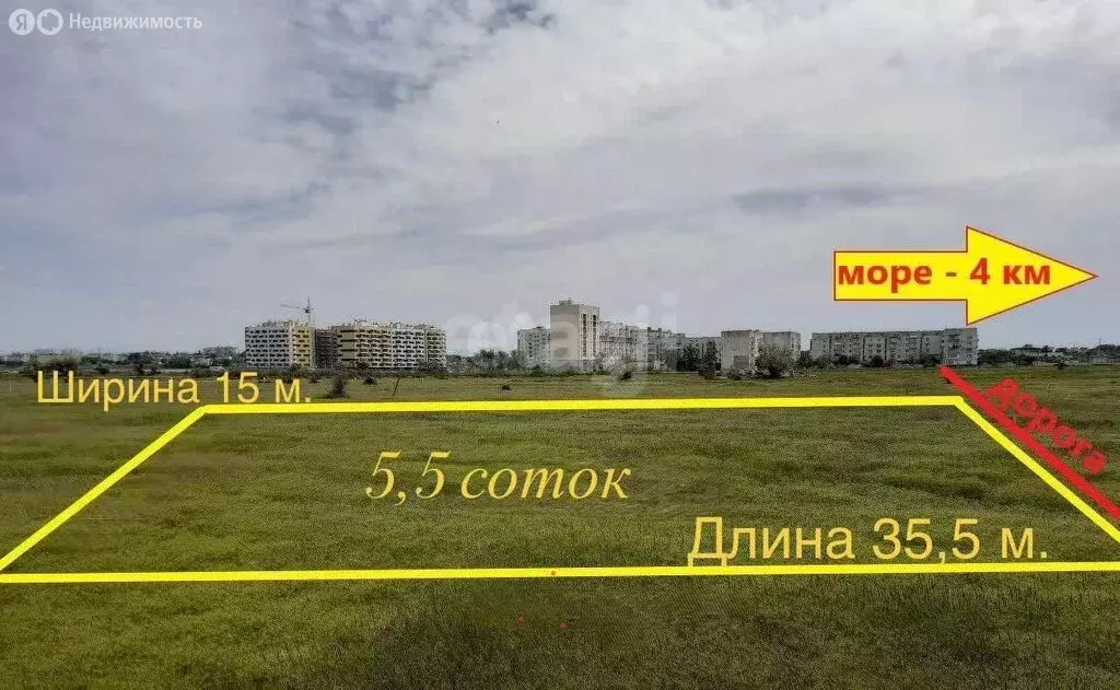 Участок в Саки, СНТ Юбилейное - 2 (5.5 м) - Фото 2