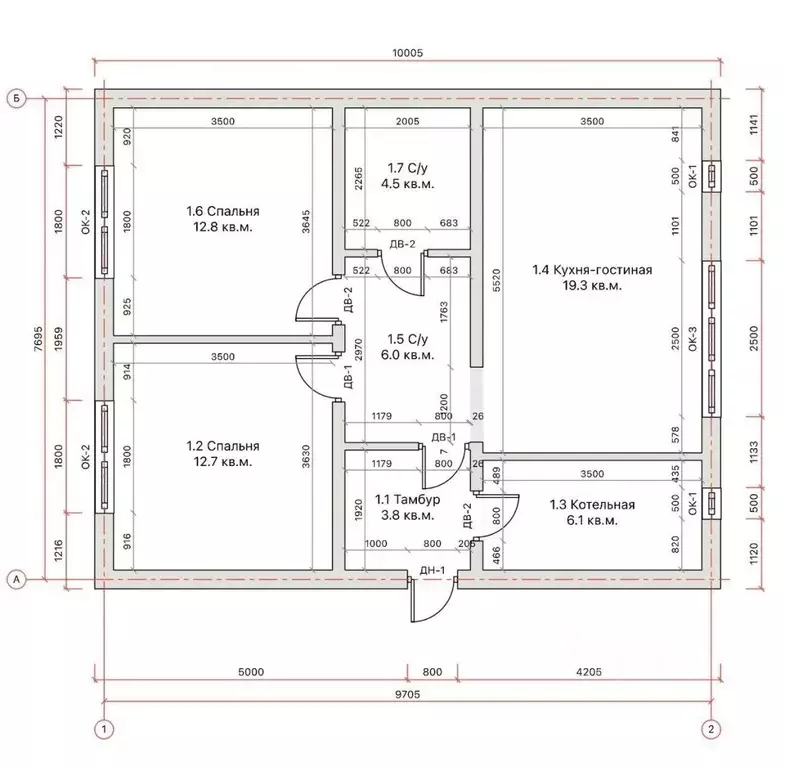Дом в Томская область, Томский район, д. Малая Михайловка  (80 м) - Фото 2