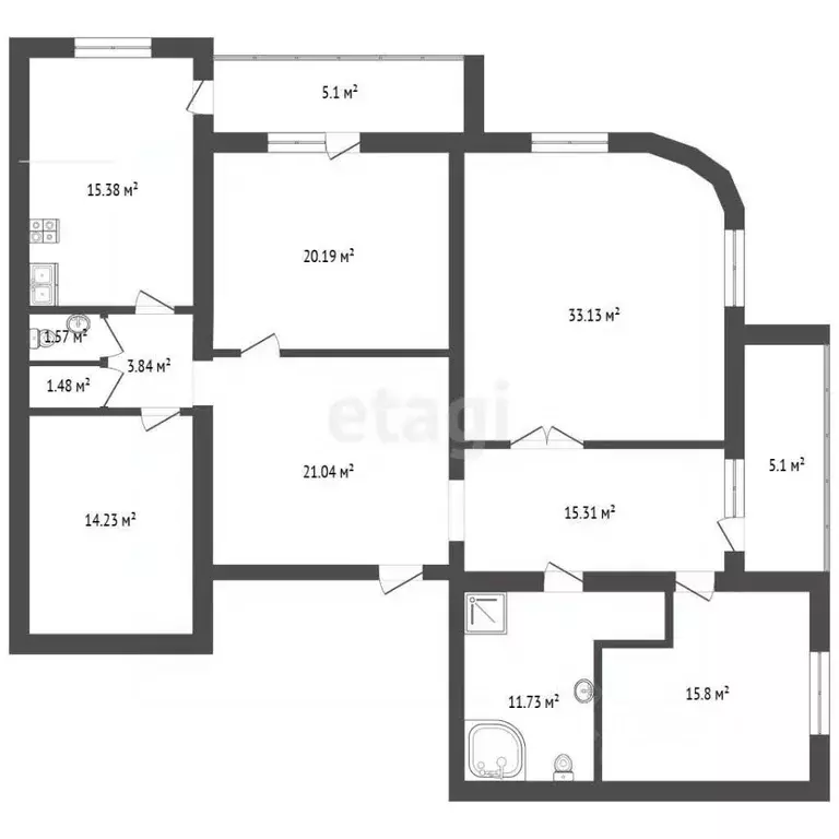 3-к кв. Костромская область, Кострома Индустриальная ул., 37 (151.1 м) - Фото 1