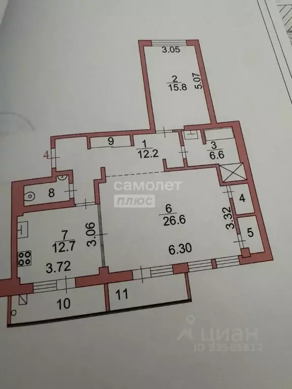 2-к кв. Курская область, Железногорск ул. Воинов-интернационалистов, 2 ... - Фото 2