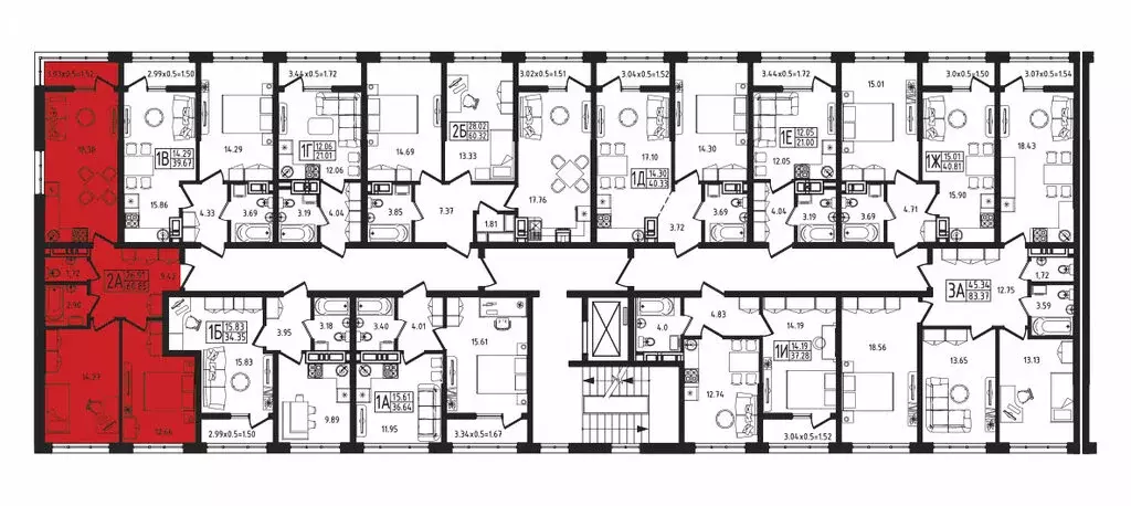 2-комнатная квартира: Майкоп, Степная улица, 2лит1 (60.85 м) - Фото 1