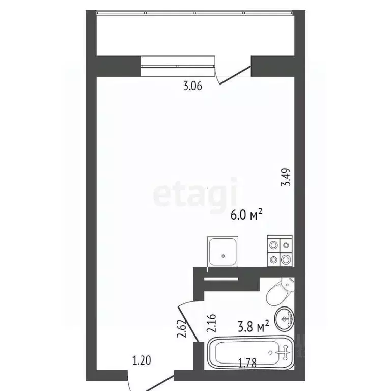 Студия Тюменская область, Тюмень Интернациональная ул., 199к4 (15.8 м) - Фото 2