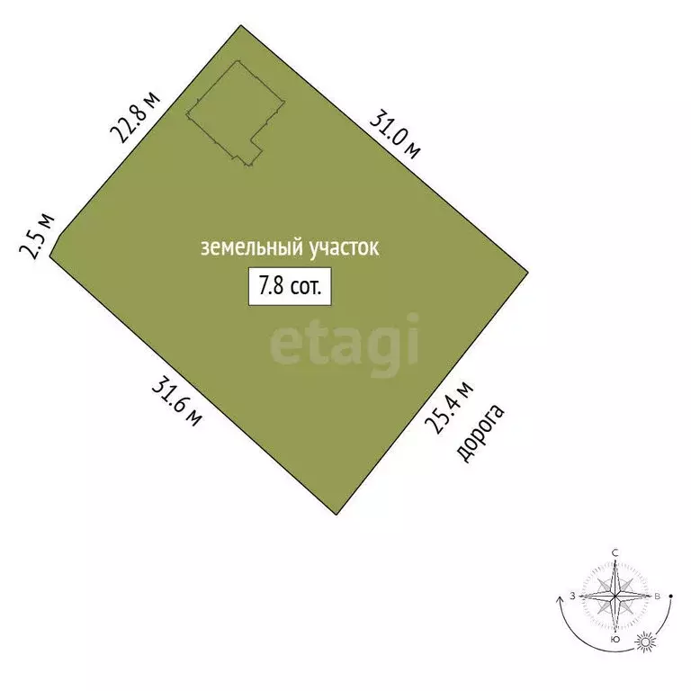 Дом в городской посёлок Рахья, Школьная улица (29.2 м) - Фото 1