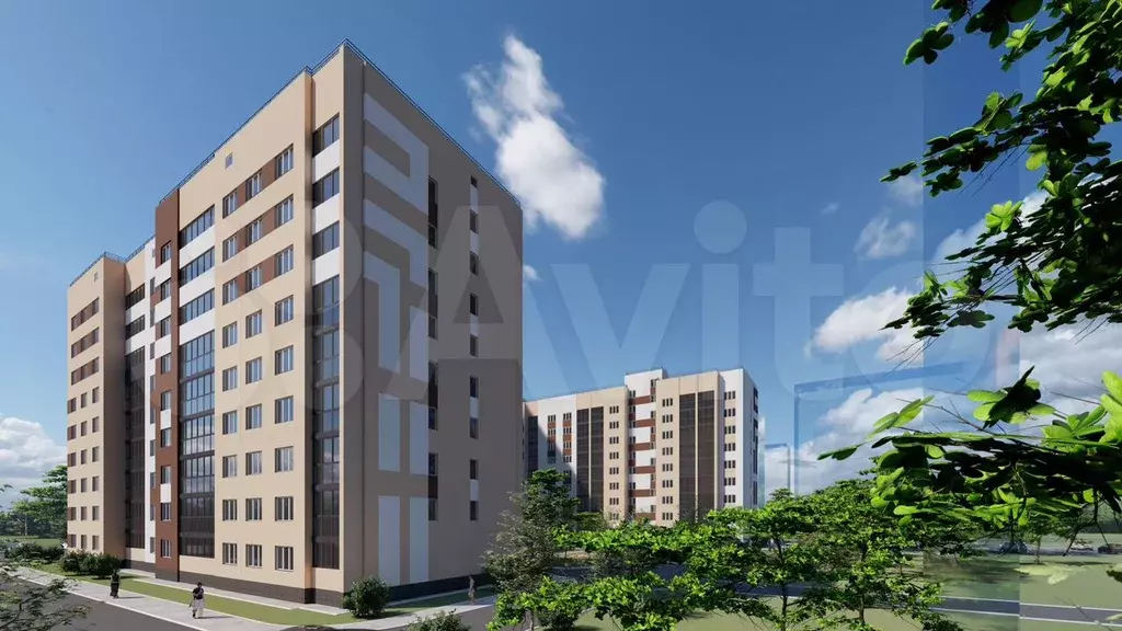 2-к. квартира, 75,9 м, 1/9 эт. - Фото 1