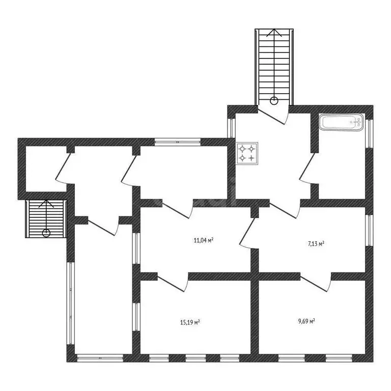 Дом в Валуйки, улица Чернышевского (80.4 м) - Фото 1