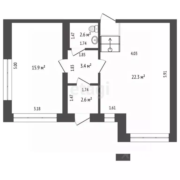 Торговая площадь в Тюменская область, Тюмень ул. Чернышевского, 2Ак3 ... - Фото 2