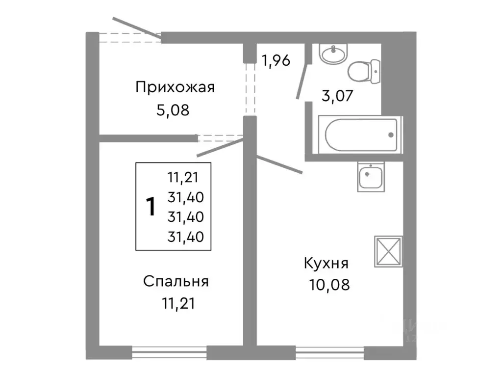 1-к кв. Челябинская область, Челябинск Никс Лайн на Ярославской жилой ... - Фото 1