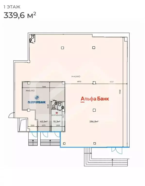 Помещение свободного назначения в Москва Чертановская ул., 1ВК1 (289 ... - Фото 2