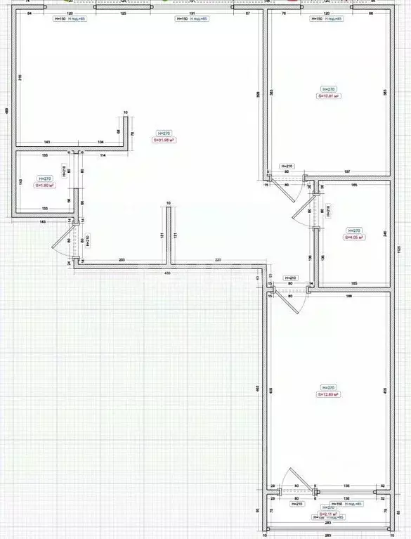 3-к кв. Тульская область, Тула ул. Марата, 35В (67.6 м) - Фото 2