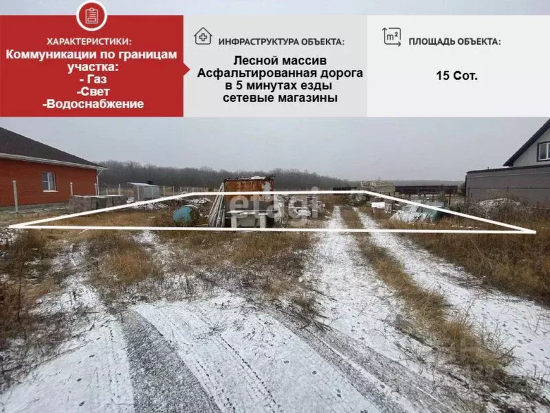Участок в Белгородская область, Старый Оскол ул. Залесная (15.0 сот.) - Фото 0