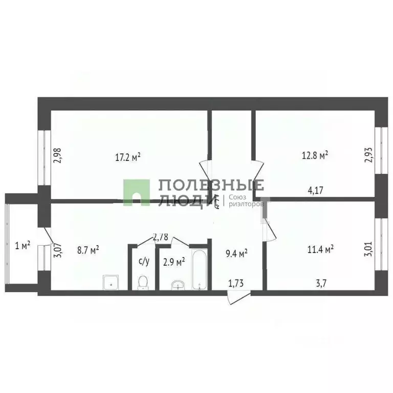 3-к кв. Красноярский край, Красноярск Ботаническая ул., 22г (86.0 м) - Фото 2