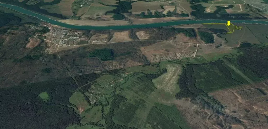 Участок в Тульская область, Алексин городской округ, д. Нижнее ... - Фото 1