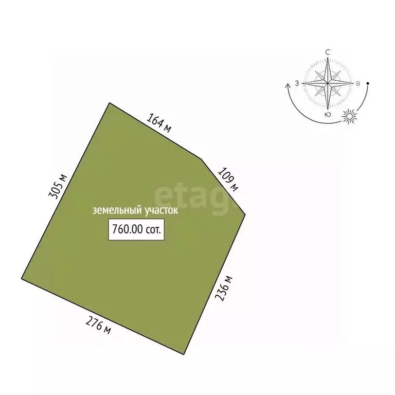 Участок в Амурская область, Благовещенск пос. Аэропорт,  (760.0 сот.) - Фото 2