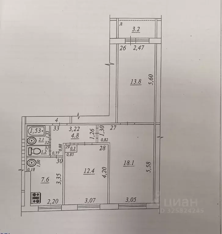 3-к кв. Самарская область, Самара просп. Карла Маркса, 189 (61.0 м) - Фото 2