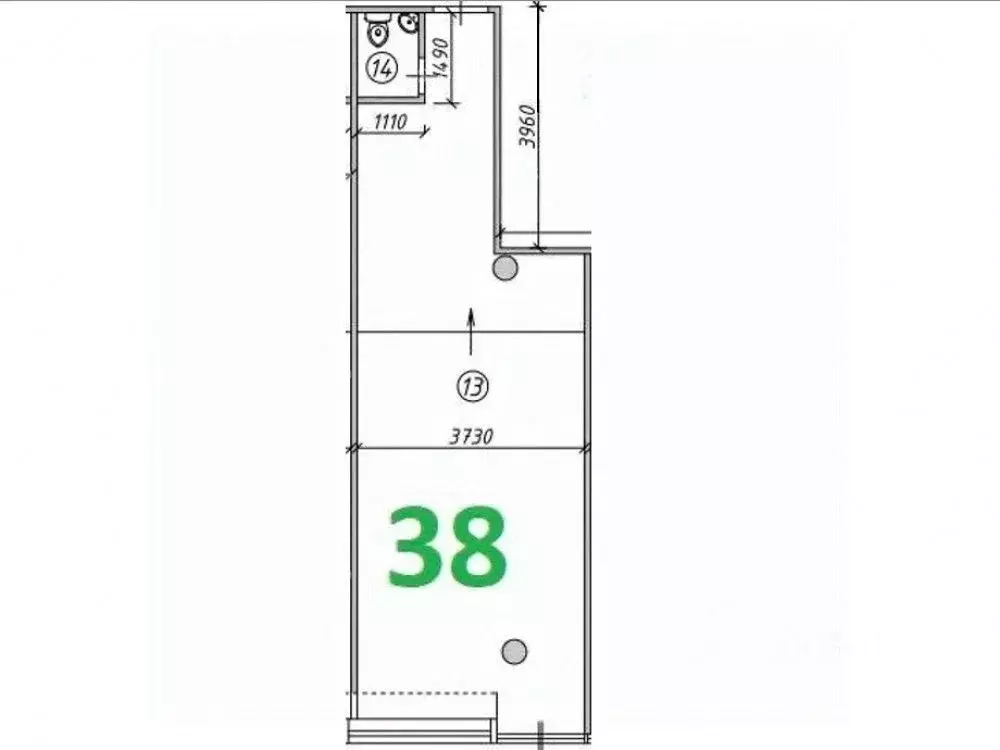 Помещение свободного назначения в Москва ул. Зацепский Вал, 2С3 (38 м) - Фото 2