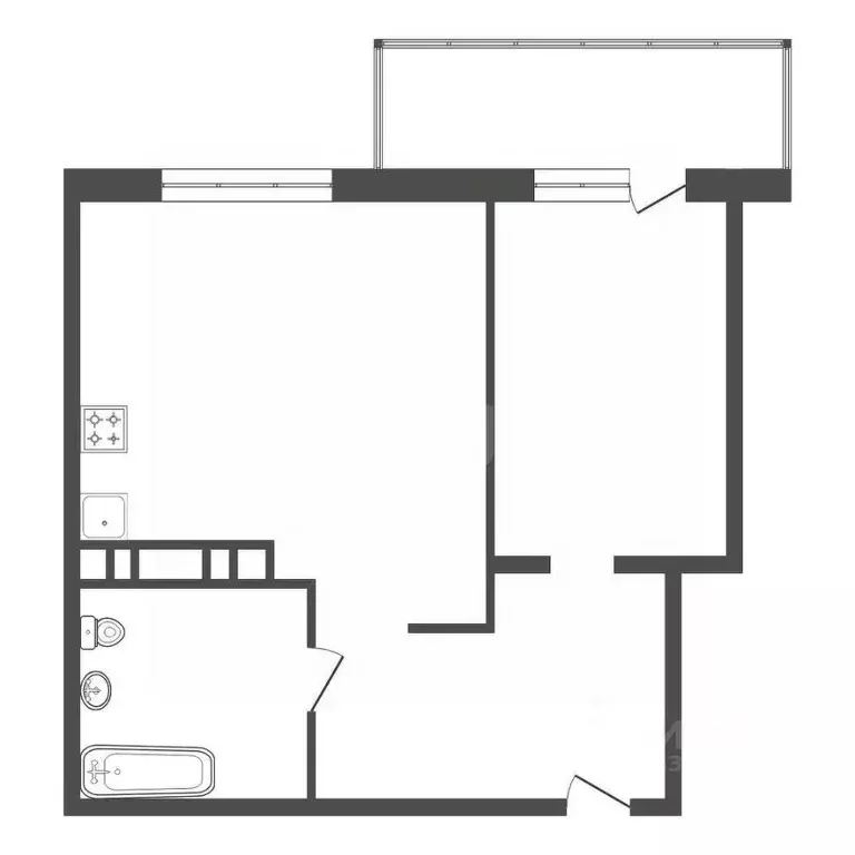 2-к кв. Красноярский край, Красноярск ул. 40 лет Победы, 2И (34.1 м) - Фото 2