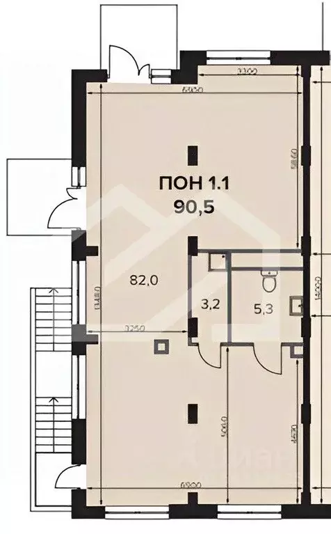 Помещение свободного назначения в Москва Ленинградское ш., 228к5 (91 ... - Фото 2