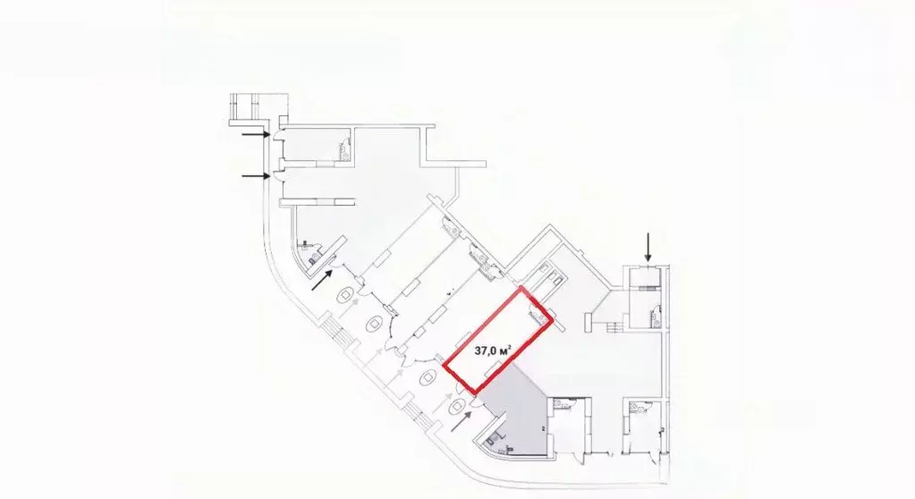 Помещение свободного назначения в Москва Ярцевская ул., 27к1 (37 м) - Фото 2