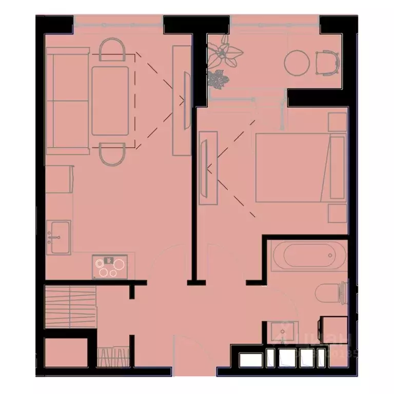 1-к кв. Приморский край, Уссурийск Кленовый парк жилой комплекс (43.3 ... - Фото 1