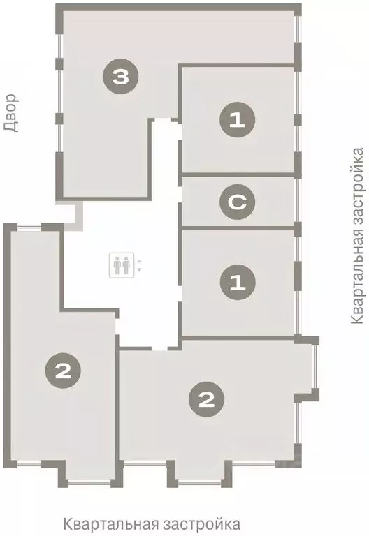 2-к кв. Тюменская область, Тюмень Мысовская ул., 26к1 (76.83 м) - Фото 1