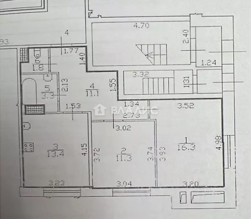 2-к кв. Санкт-Петербург ул. Передовиков, 3к2 (57.2 м) - Фото 2