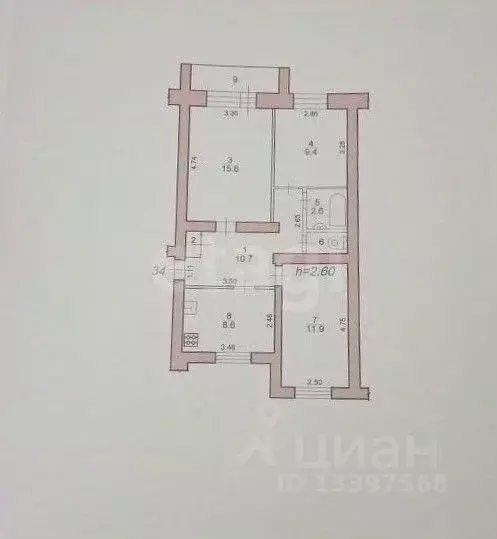 3-к кв. Тверская область, Вышний Волочек ул. Красных Печатников, 54/81 ... - Фото 2