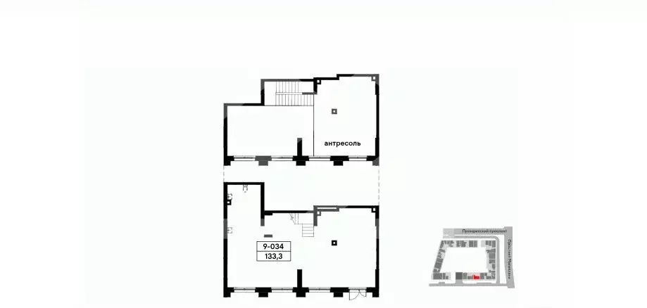 Торговая площадь в Москва Прокшино жилой комплекс (133 м) - Фото 2