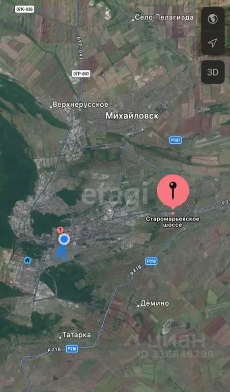 Участок в Ставропольский край, Шпаковский муниципальный округ, с. ... - Фото 2