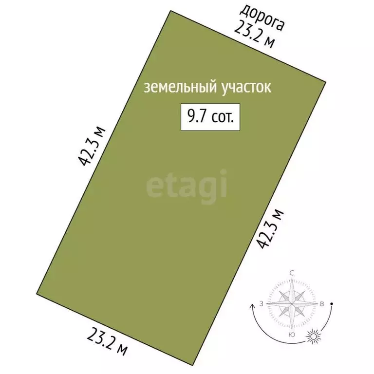 Участок в Мордовия, Лямбирский район, Берсеневское с/пос, Альтерра кп  ... - Фото 2