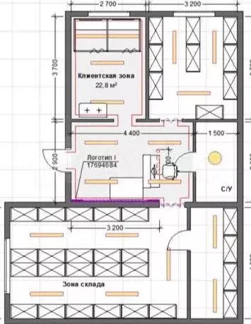 Продам помещение свободного назначения, 74.5 м - Фото 0