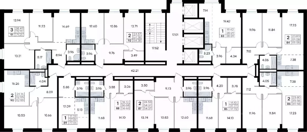 2-к кв. Приморский край, Владивосток ул. Тухачевского (59.58 м) - Фото 2